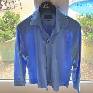 David Donahue Dress Shirt. Electric blue. Gorgeous. 16.5 34/35